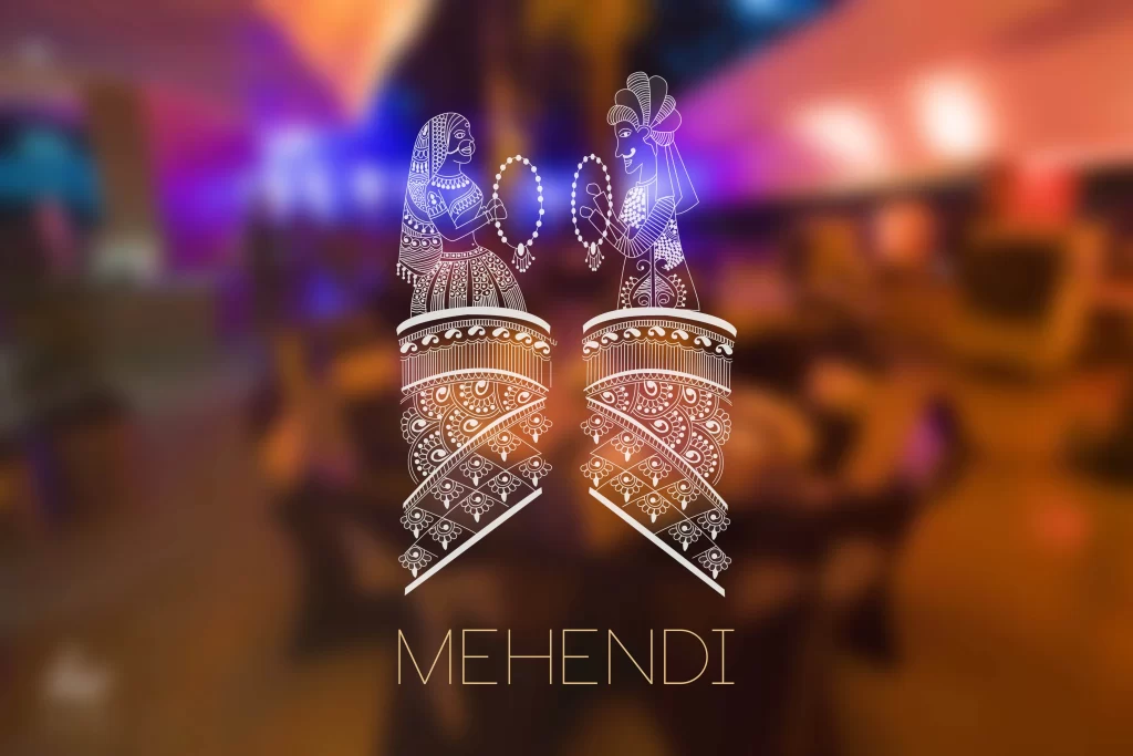 Intricate and detailed Mehendi design featuring traditional motifs and patterns, including florals, swirls, and geometric shapes.