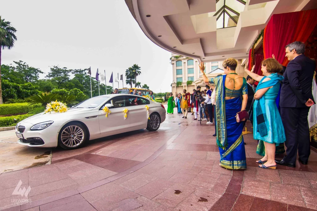 An image of the bride's brother expressing poignant emotions during her bidai, symbolizing the heartfelt farewell and the bond between siblings during this significant moment.