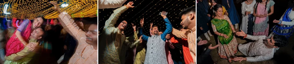 Traditional Garba dance during a Gujarati wedding celebration
